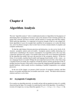 Chapter 4 Algorithm Analysis