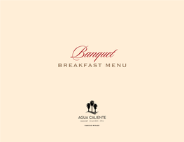 Breakfast Menu