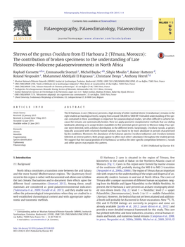 Shrews of the Genus Crocidura from El Harhoura 2