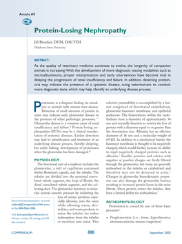 Protein-Losing Nephropathy