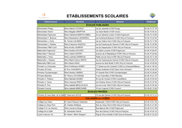 Etablissements Scolaires