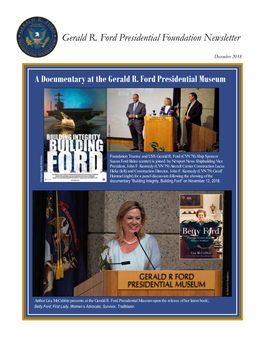 Gerald R. Ford Presidential Foundation Newsletter