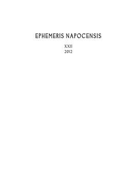 Ephemeris Napocensis