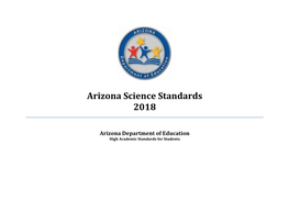 Arizona Science Standards 2018