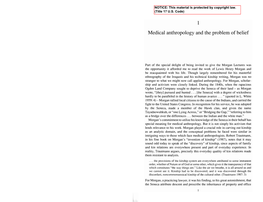 Medical Anthropology and the Problem of Belief