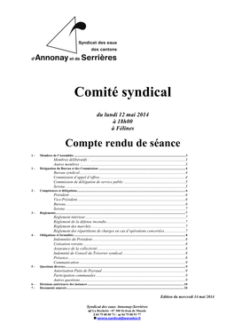 Compte Rendu AS AG 2014.05.12