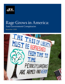 Rage Grows in America: Anti-Government Conspiracies