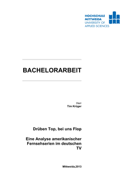 Bachelorarbeit