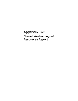 Phase 1 Archaeological Resources Report