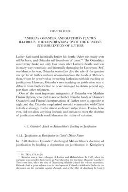 Andreas Osiander and Matthias Flacius Illyricus: the Controversy Over the Genuine Interpretation of Luther