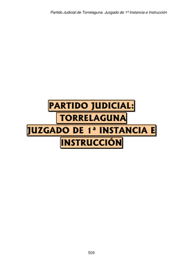 Torrelaguna Juzgado De 1ª Instancia E Instrucción