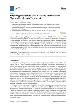 Pathway for the Acute Myeloid Leukemia Treatment