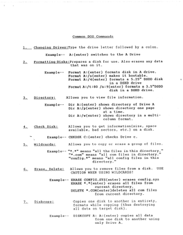 Someone's Intro Notes for MS-DOS