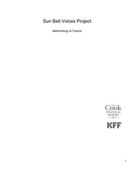 KFF Sun Belt Voices Project Final Full Topline