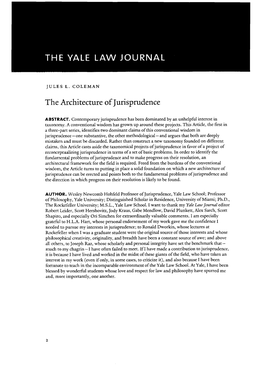 The Architecture of Jurisprudence