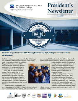 President's Newsletter