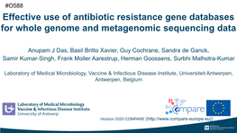 Effective Use of Antibiotic Resistance Gene Databases for Whole Genome and Metagenomic Sequencing Data