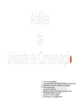 Análise Da Unidade De Conservação