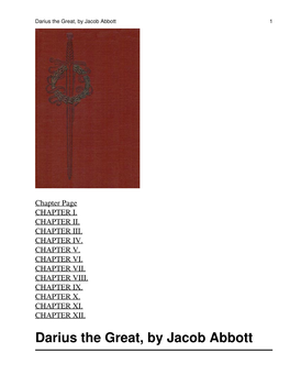 Darius the Great, by Jacob Abbott 1