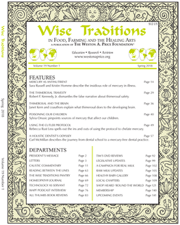 Wise Traditions for Wisetraditions Non Profit Org