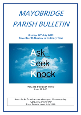 Mayobridge Parish Bulletin