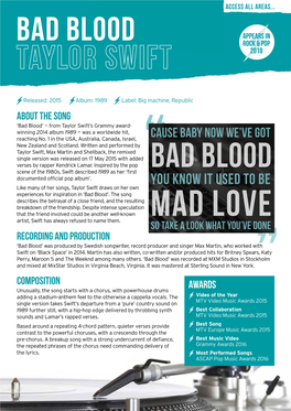 YOU KNOW IT USED to BE Like Many of Her Songs, Taylor Swift Draws on Her Own Experiences for Inspiration in ‘Bad Blood’