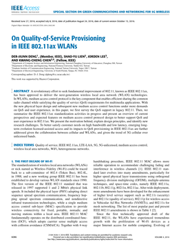 On Quality-Of-Service Provisioning in IEEE 802.11Ax Wlans