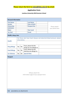 Please Return the Form to Mdev@Hkbu.Edu.Hk by Email