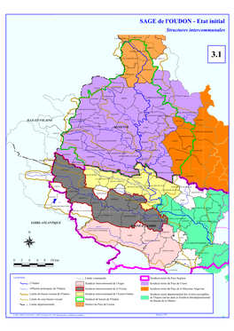 SAGE De L'oudon - Etat Initial Structures Intercommunales