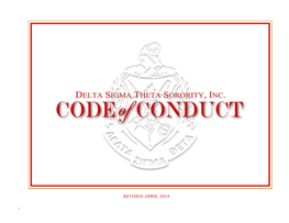 Code of Conduct (Revised April 2018)