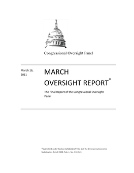 Congressional Oversight Panel