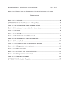 Virginia Department of Agriculture and Consumer Services Page 1 of 107