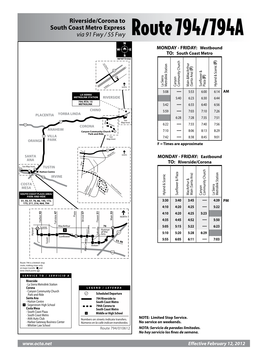 Route 794/794A N