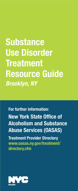 Substance Use Disorder Treatment Resource Guide