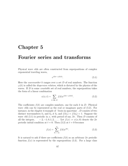 Chapter 5 Fourier Series and Transforms