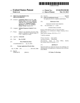 (12) United States Patent (10) Patent No.: US 8,293,918 B2 Modi Et Al