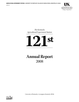 AR-121: KAES Annual Report, 2008