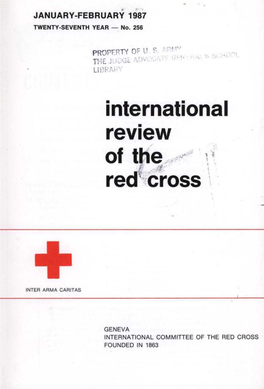 International Review of the Red Cross, January-February 1987