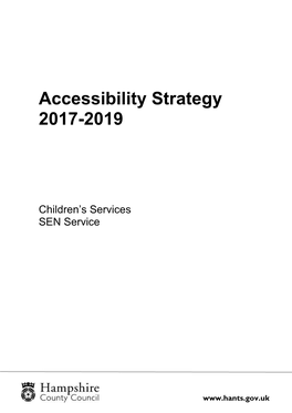 Accessibility Strategy Policy