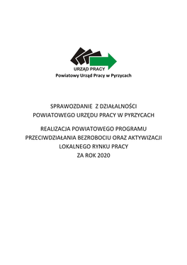 Sprawozdanie PUP Z Realizacji Programu Przeciwdziałania