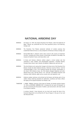 National Airborne Day