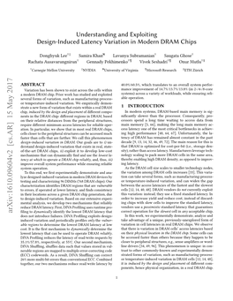 Understanding and Exploiting Design-Induced Latency Variation in Modern DRAM Chips