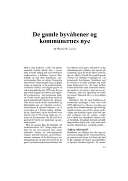 De Gamle Byvnbener Og Kommunernes