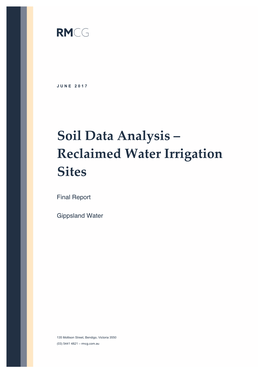 Gippswater Soil Analysis Final