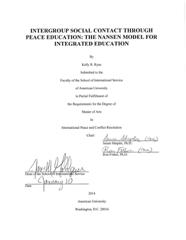 The Nansen Model for Integrated Education