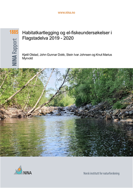Habitatkartlegging Og El-Fiskeundersøkelser I Flagstadelva 2019 - 2020