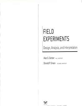 Field Experiments