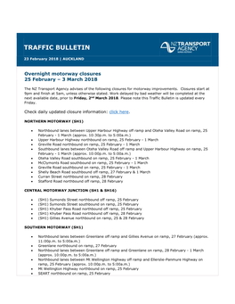 Traffic Bulletin