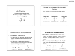 Alkyl Halides