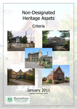 Non-Designated Heritage Assets